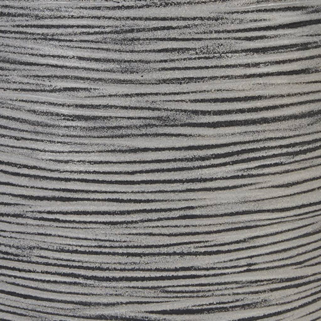 Capi Bloempot Nature Rib Elegant Laag Kofz782 36 x 47 cm Antraciet