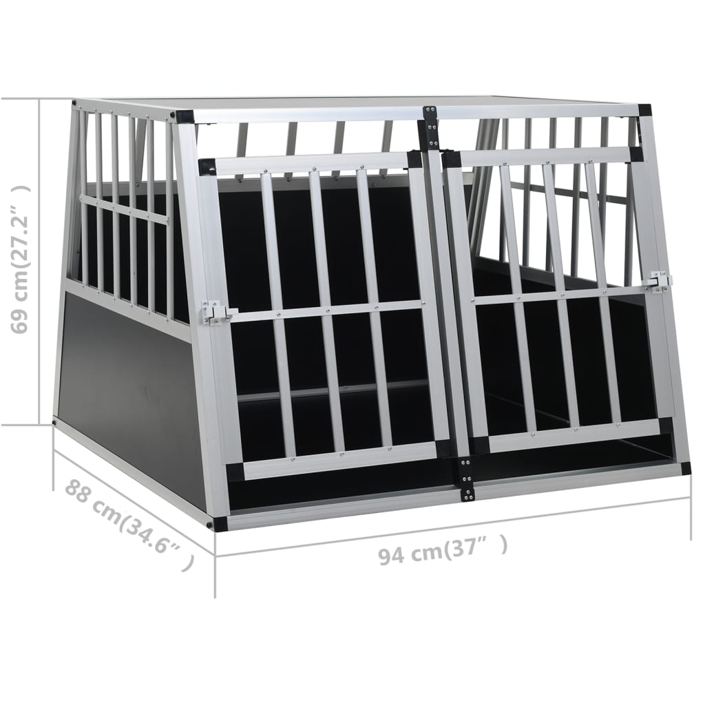 Hondenbench Met Dubbele Deur 94 x 88 x 69 cm