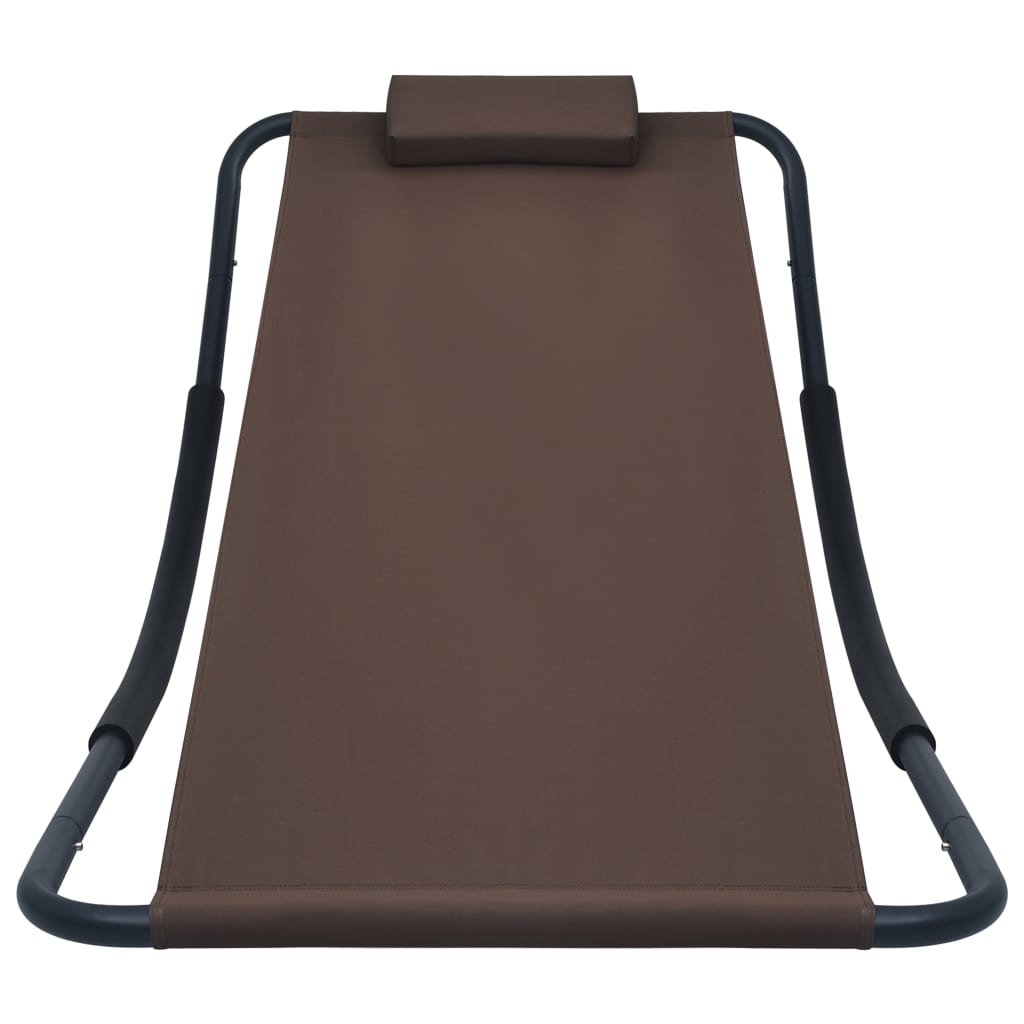 Tuinbed 200x90 cm staal bruin