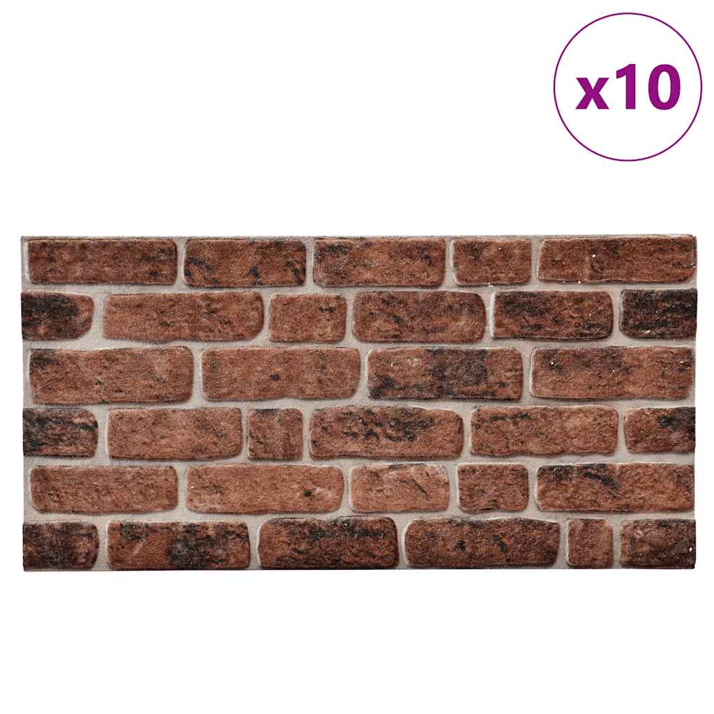 Wandpanelen 3D Donkerbruine Baksteen Eps brown brick