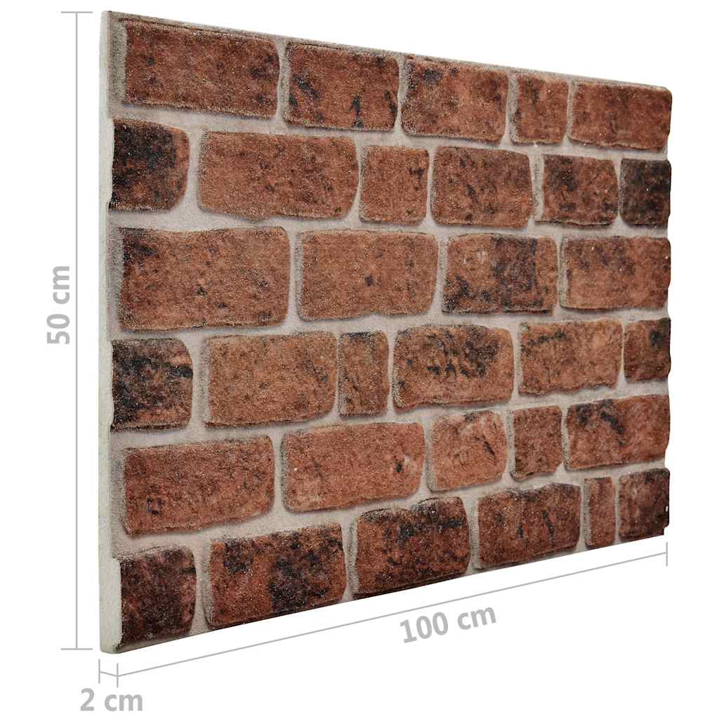 Wandpanelen 3D Donkerbruine Baksteen Eps brown brick