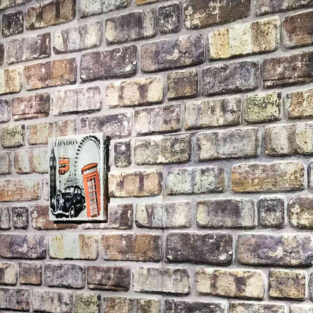 Wandpanelen 3D Meerkleurige Baksteen Eps Multikleur