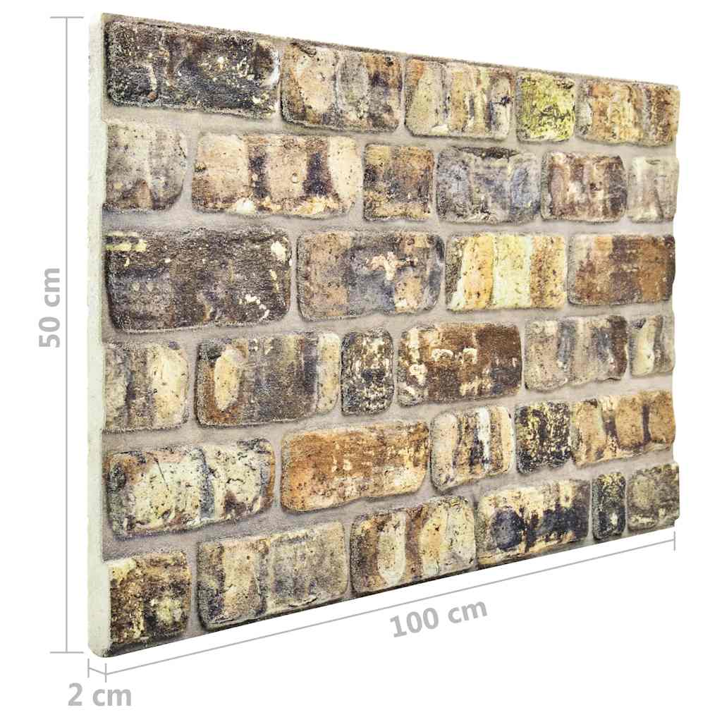 Wandpanelen 3D Meerkleurige Baksteen Eps Multikleur