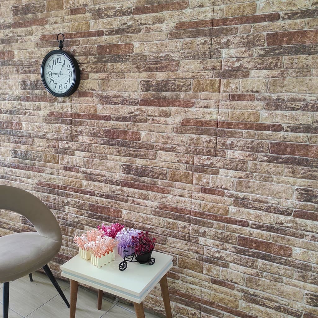Wandpanelen 3D Meerkleurige Baksteen Eps multicolour brick