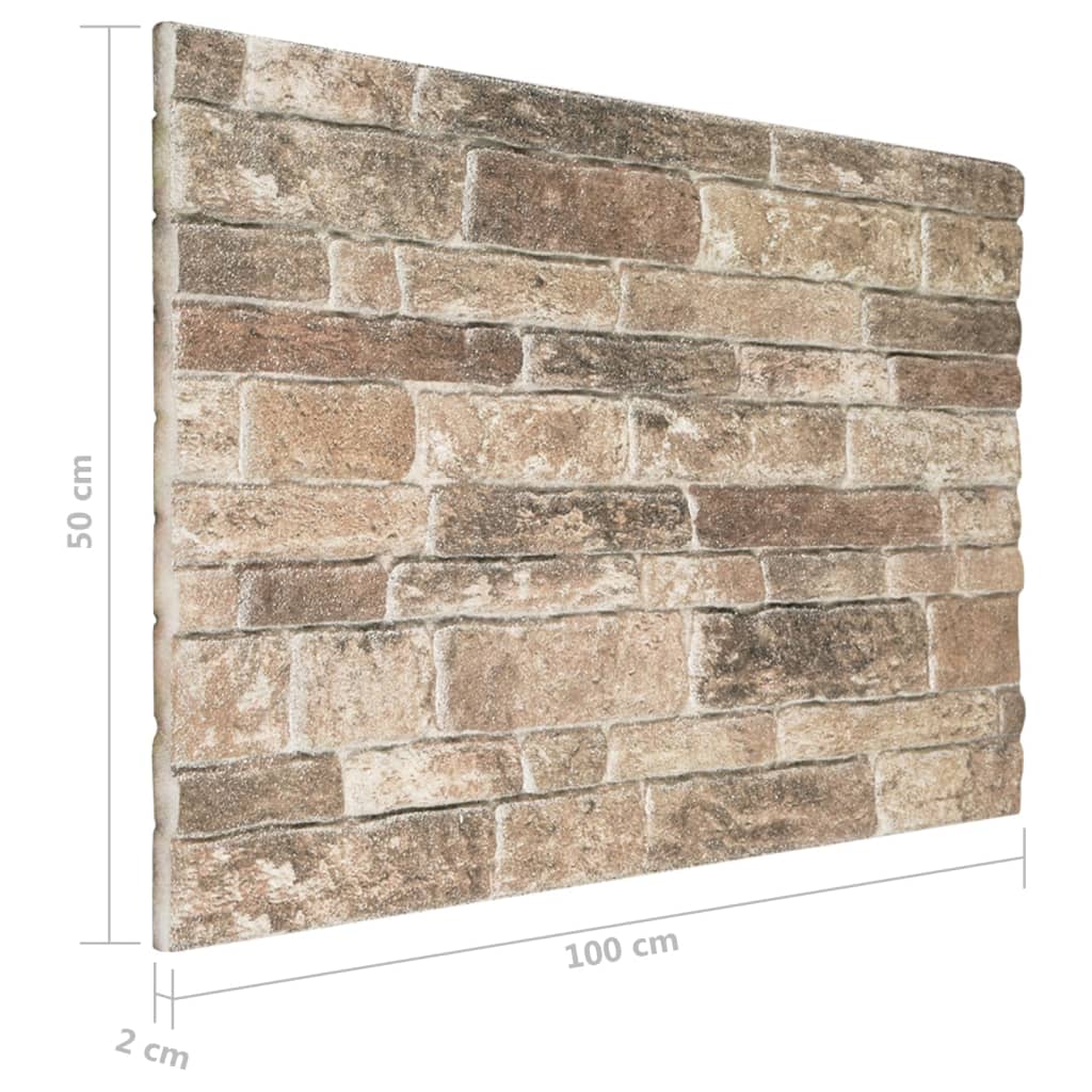Wandpanelen 3D Meerkleurige Baksteen Eps multicolour brick