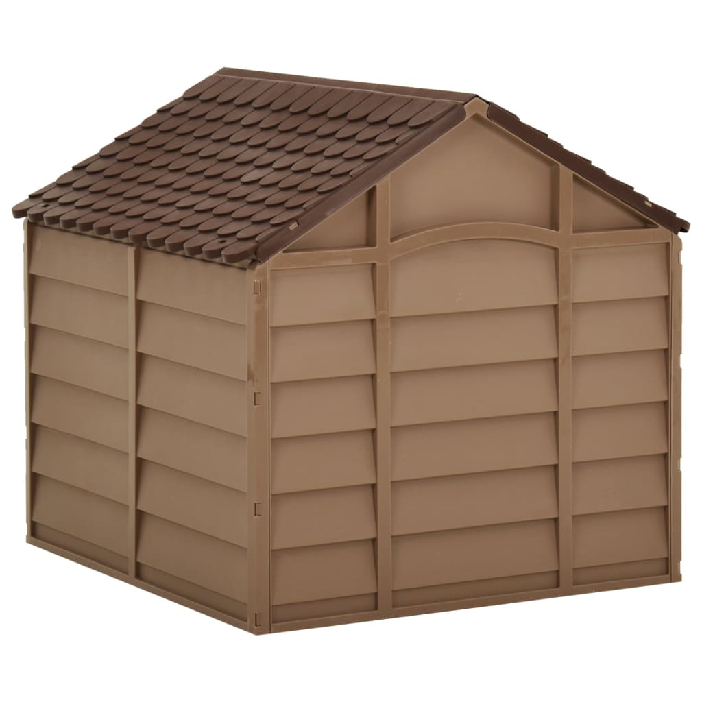 Hondenhok 71X71,5X68 Cm Pp Bruin 71 x 71.5 x 68 cm