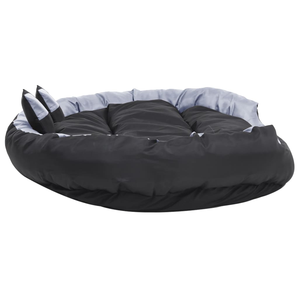 Hondenkussen Omkeerbaar En Wasbaar 150 x 120 x 25 cm Grijs en zwart