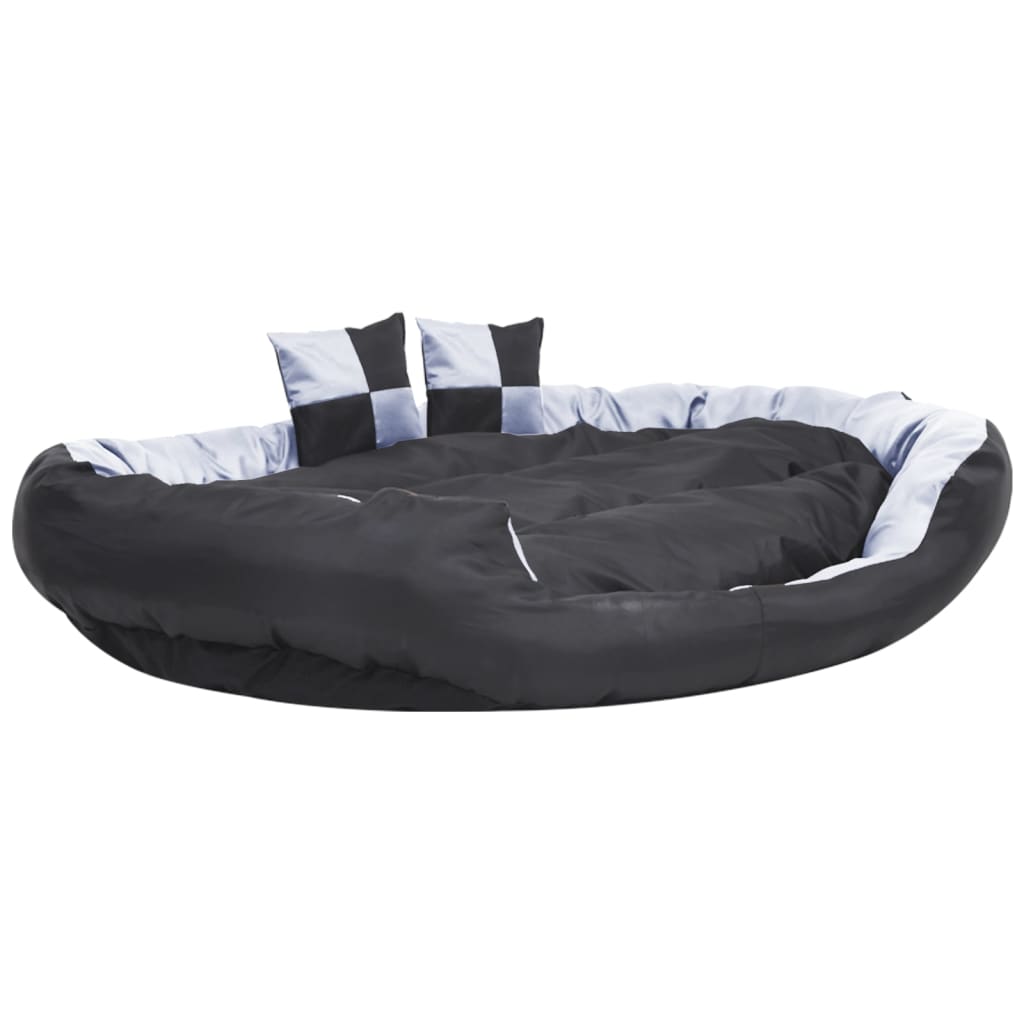 Hondenkussen Omkeerbaar En Wasbaar 150 x 120 x 25 cm Grijs en zwart