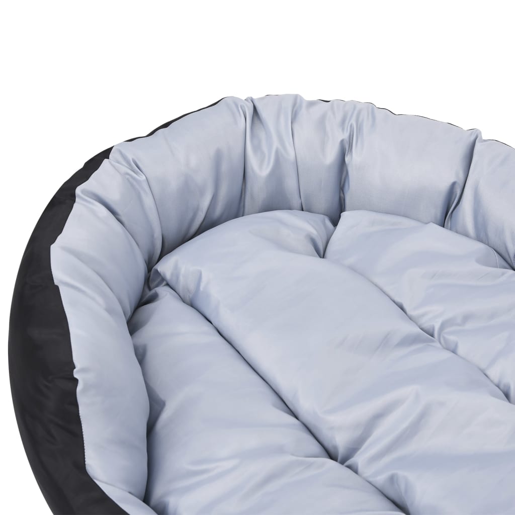 Hondenkussen Omkeerbaar En Wasbaar 150 x 120 x 25 cm Grijs en zwart