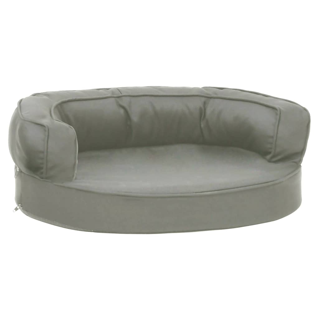 Hondenbed Ergonomisch Linnen-Look 60 x 42 cm Grijs