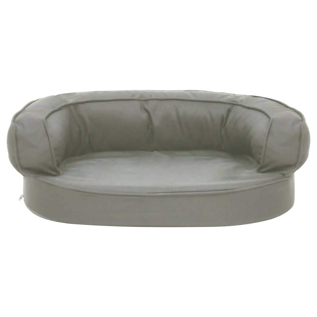 Hondenbed Ergonomisch Linnen-Look 60 x 42 cm Grijs