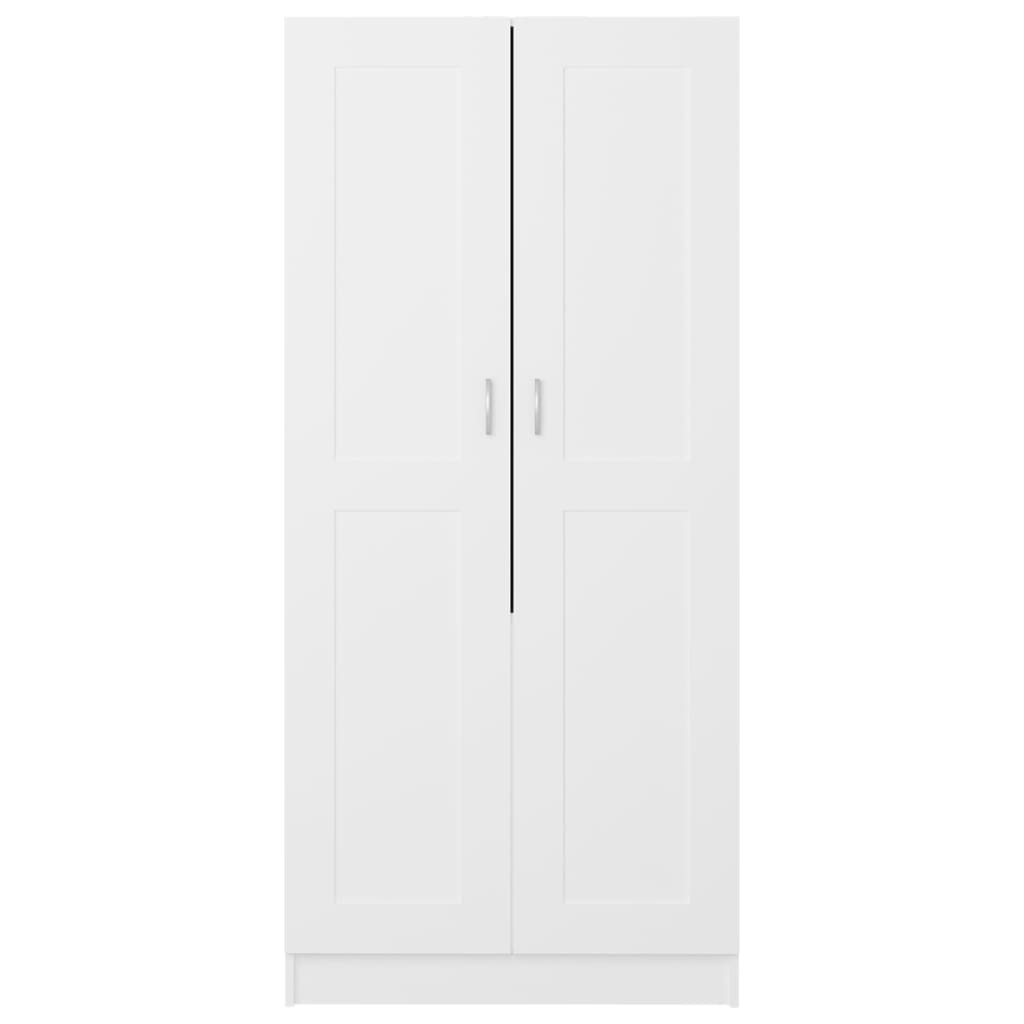 Kledingkast 82,5x51,5x180 cm bewerkt hout wit