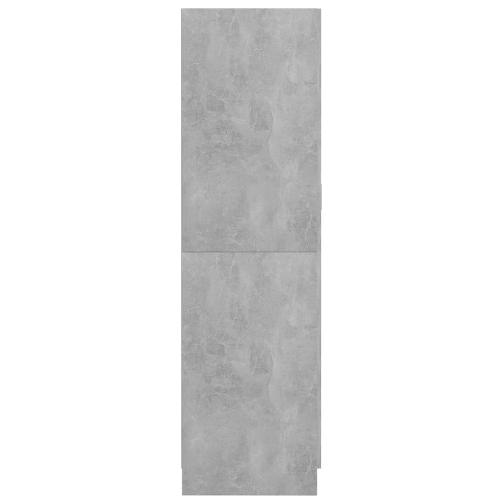 Kledingkast 82,5x51,5x180 cm bewerkt hout betongrijs