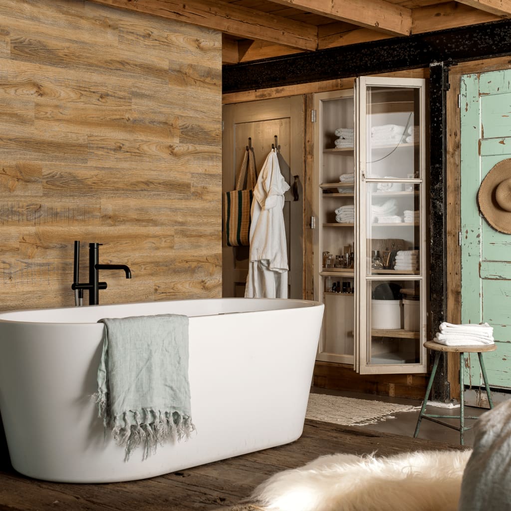 Wallart Planken Gl-Wa30 Hout-Look Eikenhout Vintagebruin