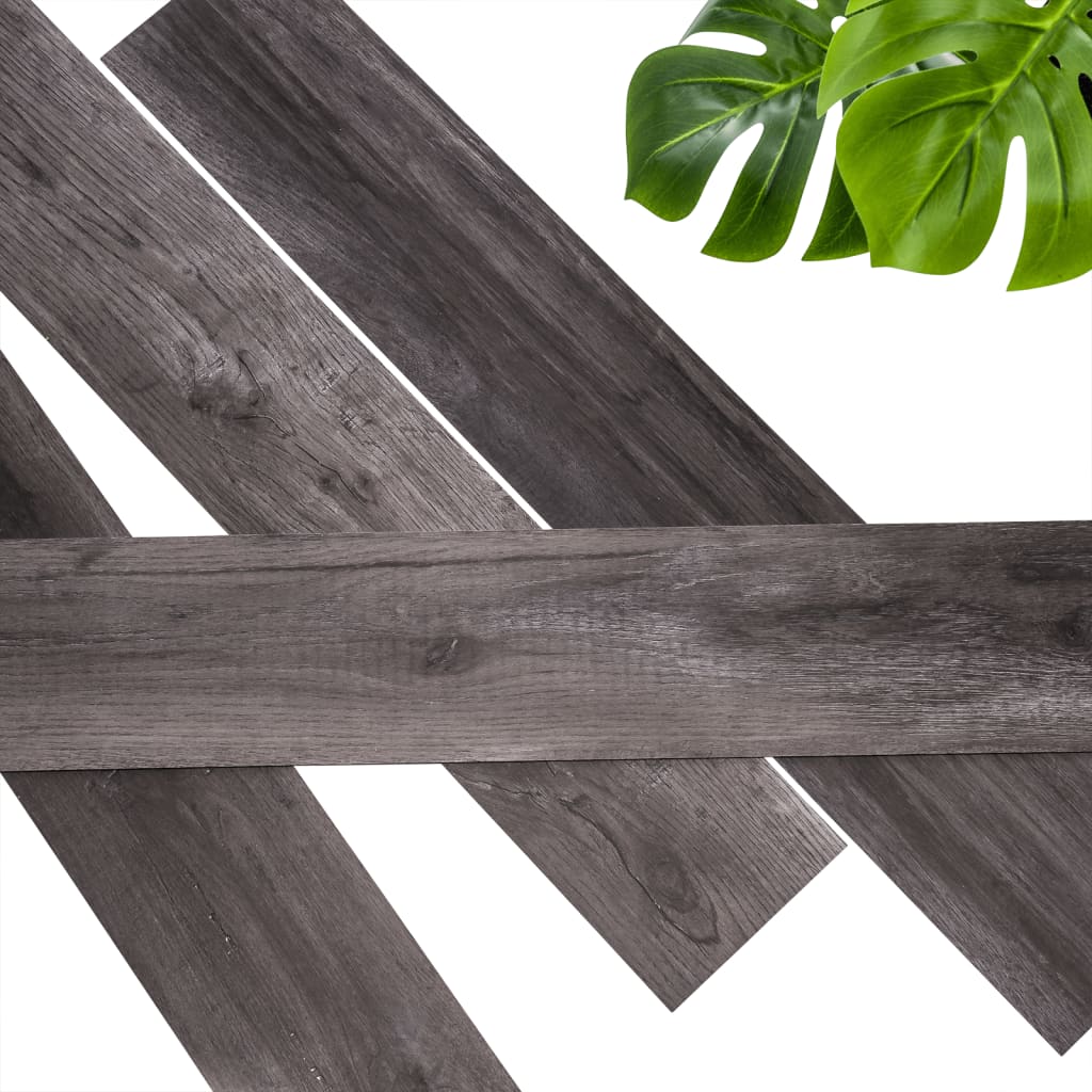 Wallart Planken Gl-Wa33 Schuurhout Eiken Houtskoolkleurig Zwart 30 Houtskoolzwart