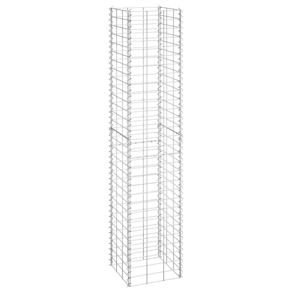 Schanskorf Plantenbakken 3 St Verhoogd 30X30X150 Cm Ijzer 30 x 30 x 150 cm (3 pcs)