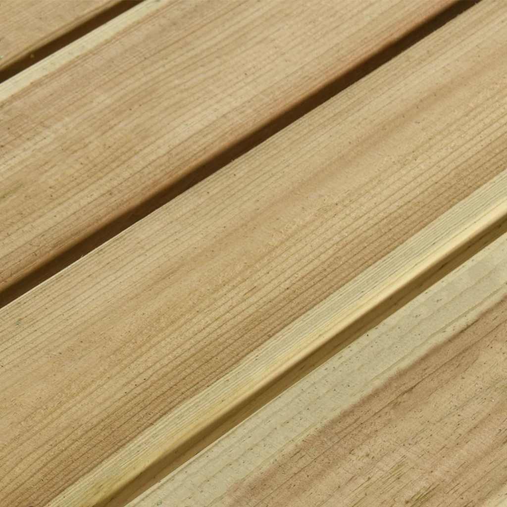 Picknicktafel met banken 110x123x73 cm geïmpregneerd grenenhout