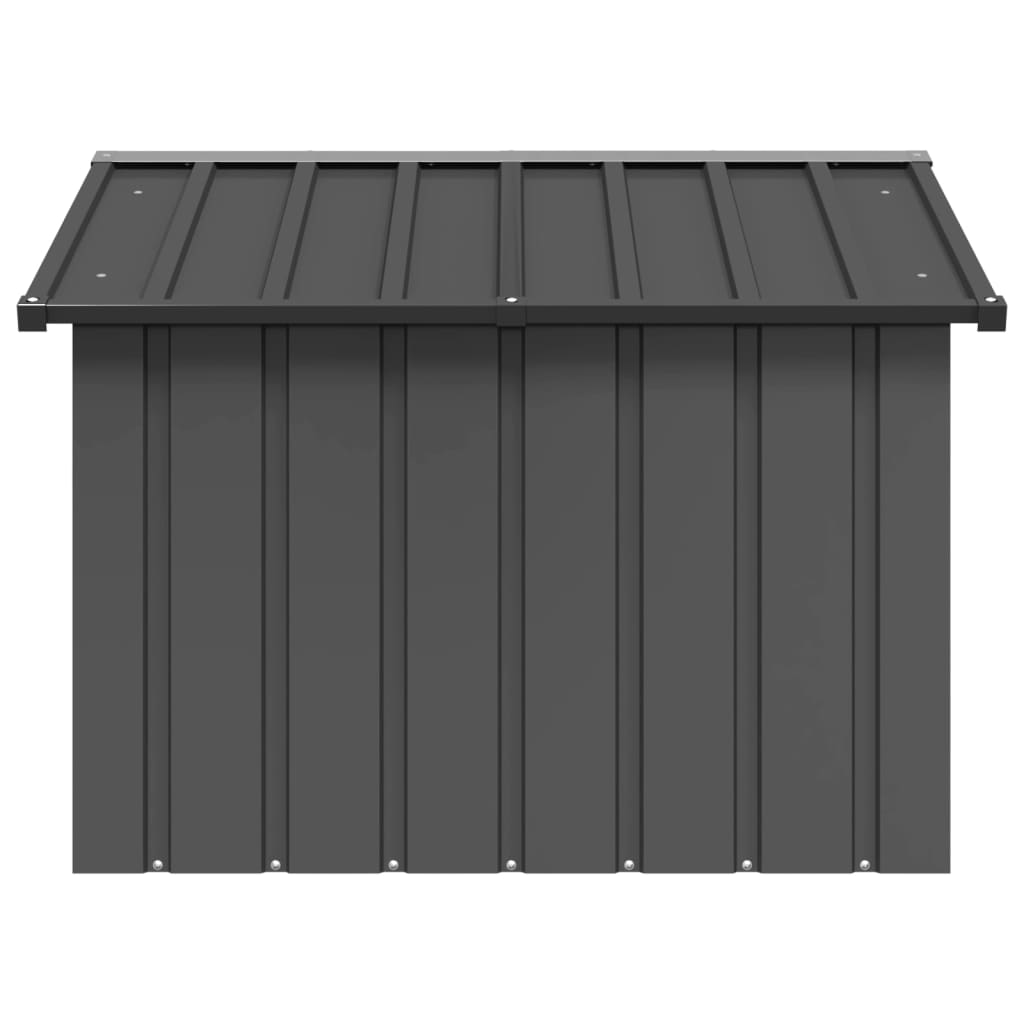 Hondenhok 116,5X103X81,5 Cm Gegalvaniseerd Staal Kleur 116.5 x 103 x 81.5 cm Antraciet