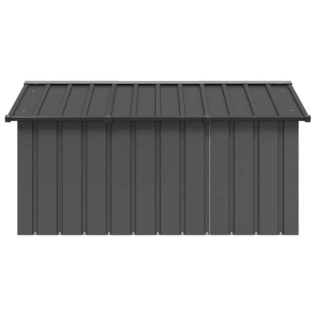Hondenhok 116,5X153X81,5 Cm Gegalvaniseerd Staal Kleur 116.5 x 153 x 81.5 cm Antraciet