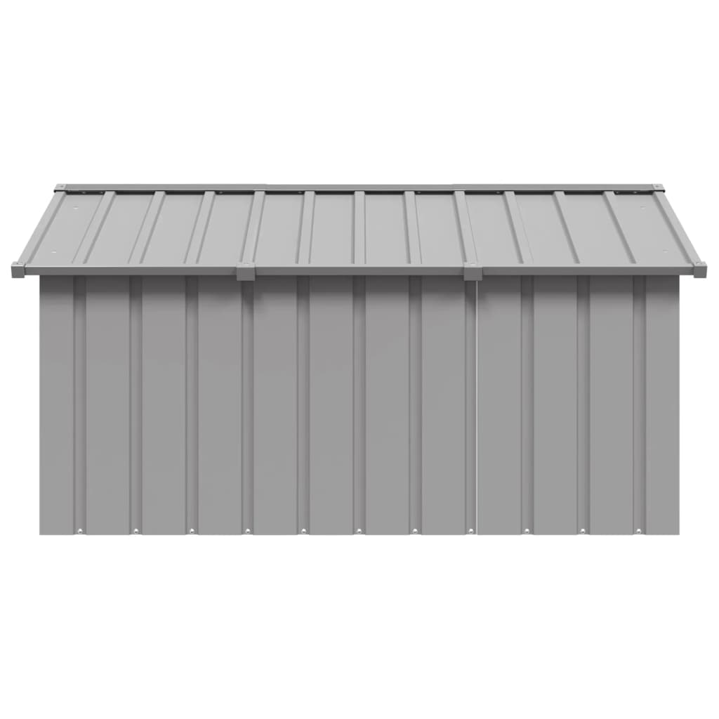 Hondenhok 116,5X153X81,5 Cm Gegalvaniseerd Staal 116.5 x 153 x 81.5 cm Grijs