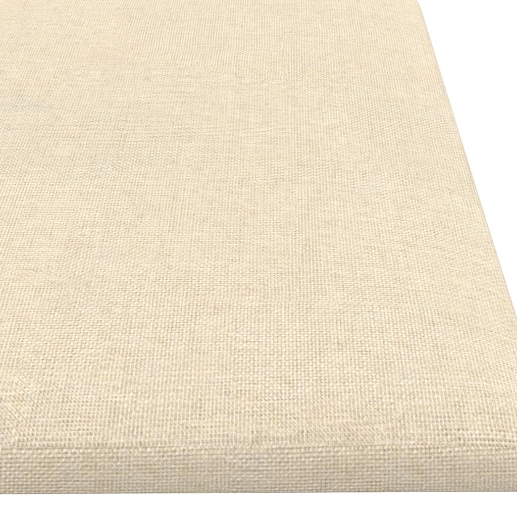 Wandpanelen 1,08 M² Stof Kleurig Crème 60 x 15 cm Rechthoekig