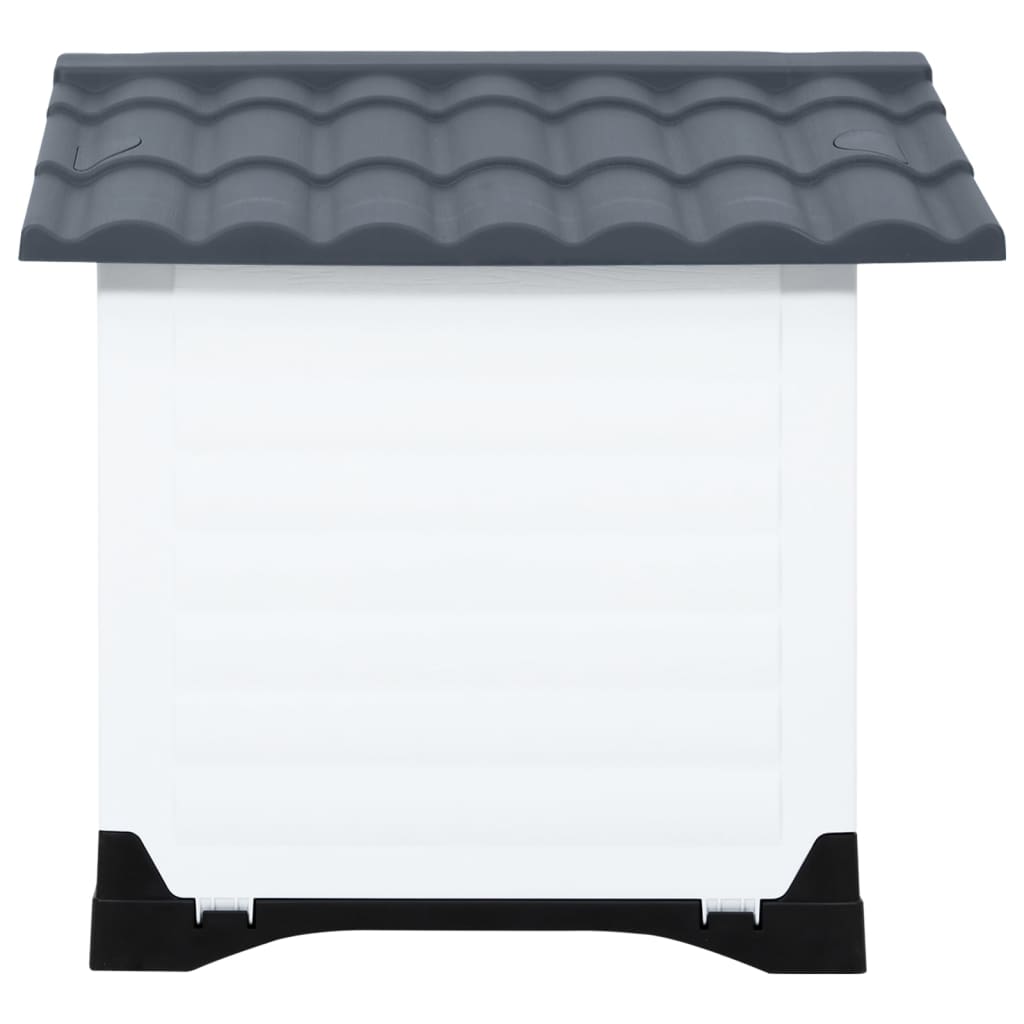 Hondenhok 90,5X68X66 Cm Polypropeen Grijs
