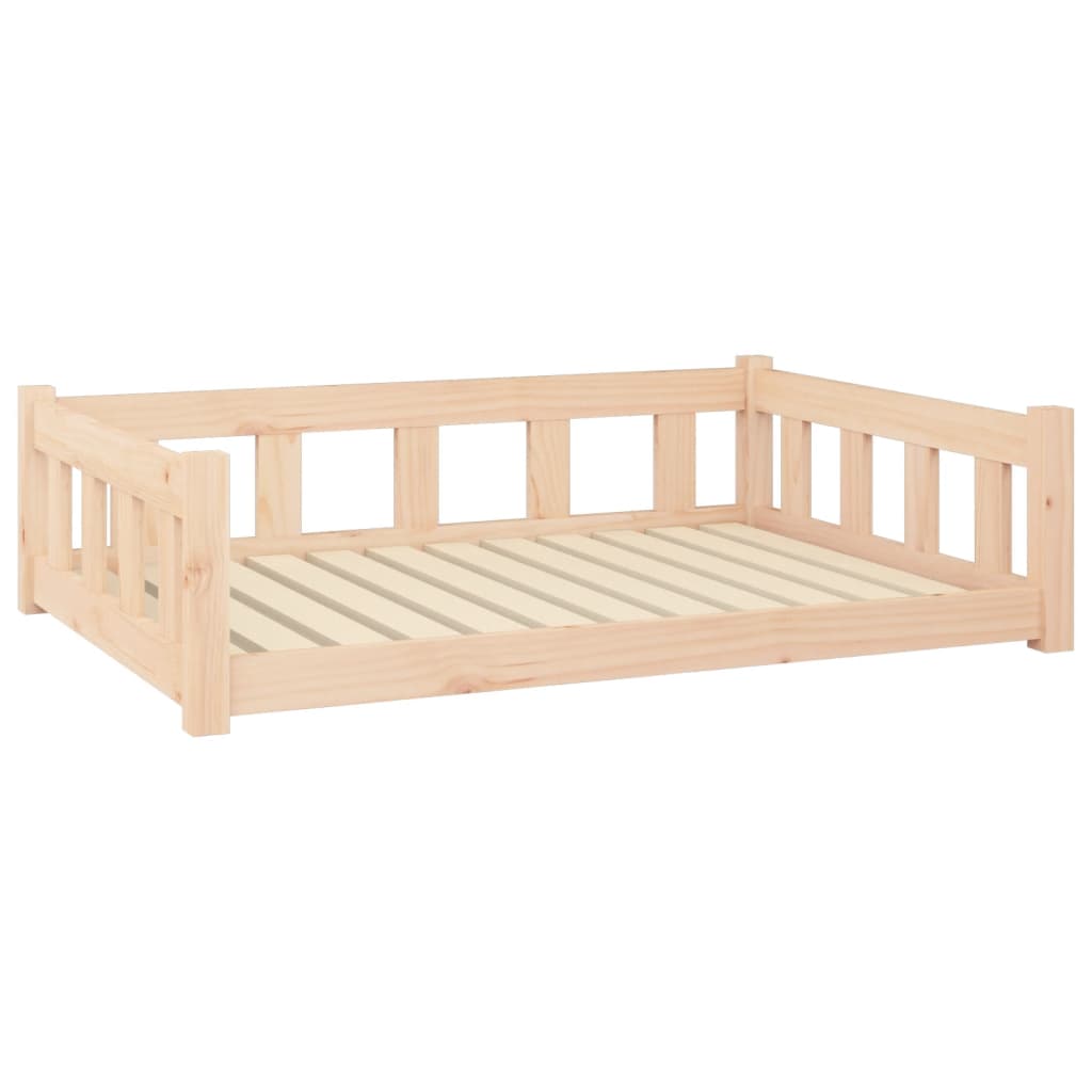 Hondenmand 105,5X75,5X28 Cm Massief Grenenhout 105.5 x 75.5 x 28 cm Naturel