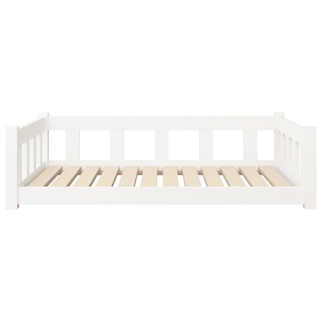 Hondenmand 105,5X75,5X28 Cm Massief Grenenhout 105.5 x 75.5 x 28 cm Wit