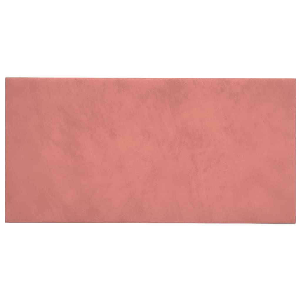 Wandpanelen 2,16 M² Fluweel Roze 60 x 30 cm Rechthoekig