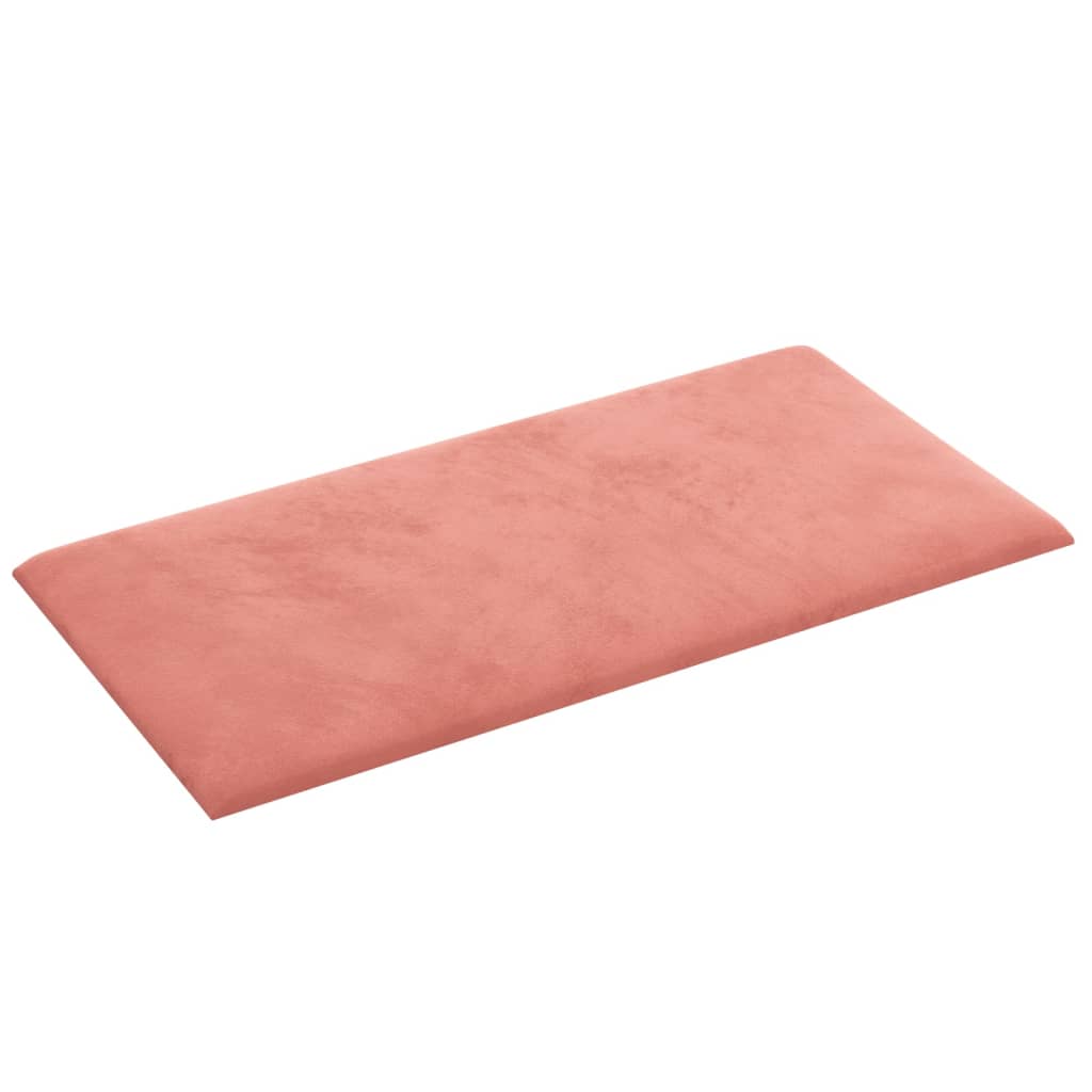 Wandpanelen 2,16 M² Fluweel Roze 60 x 30 cm Rechthoekig