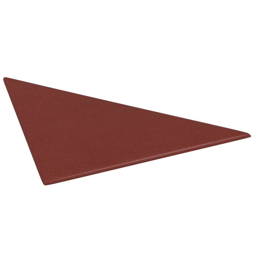 Wandpanelen 0,54 M² Kunstleer Wijnrood 30 x 30 cm Driehoekig