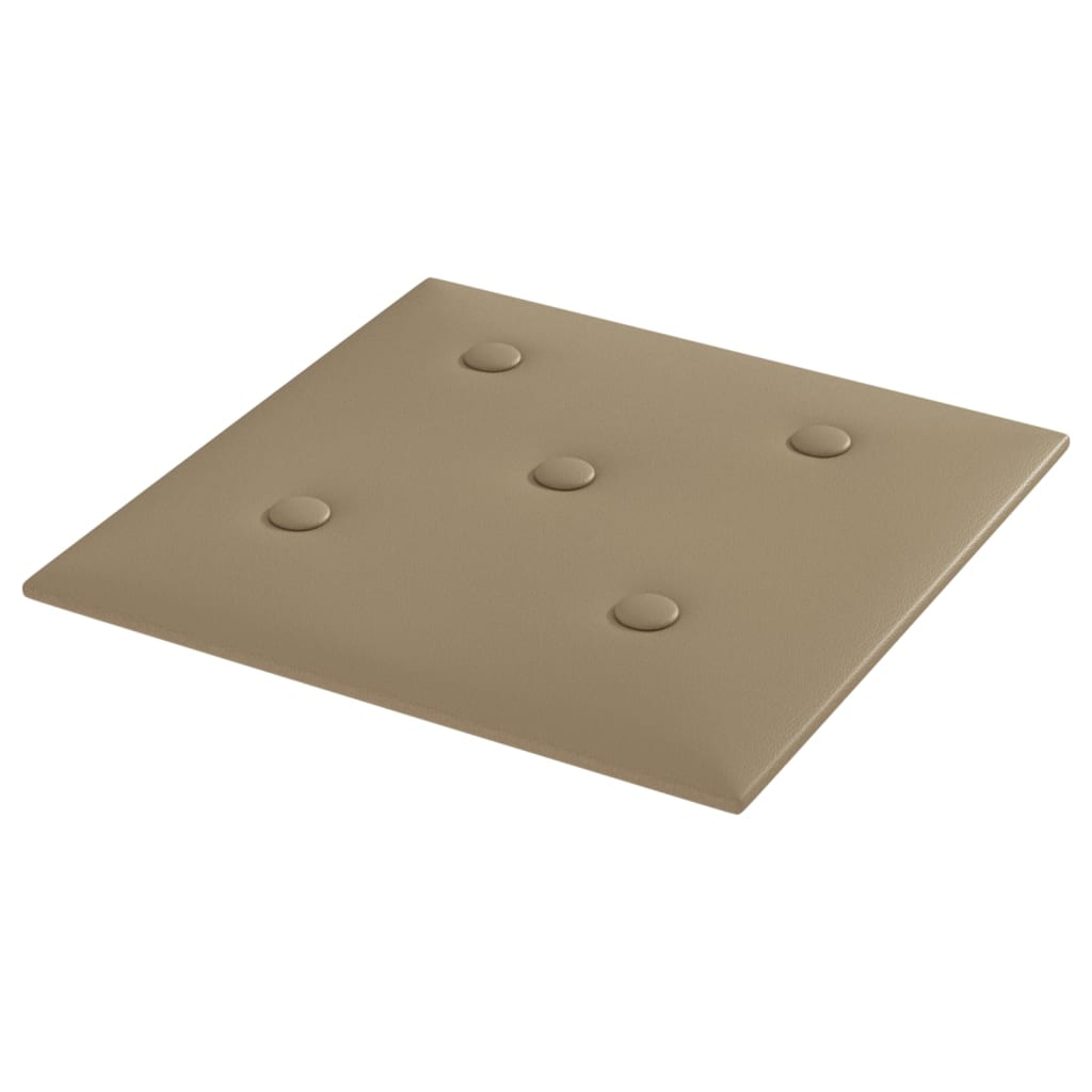 Wandpanelen 1,08 M² Kunstleer Kleurig 30 x 30 cm Cappuccino
