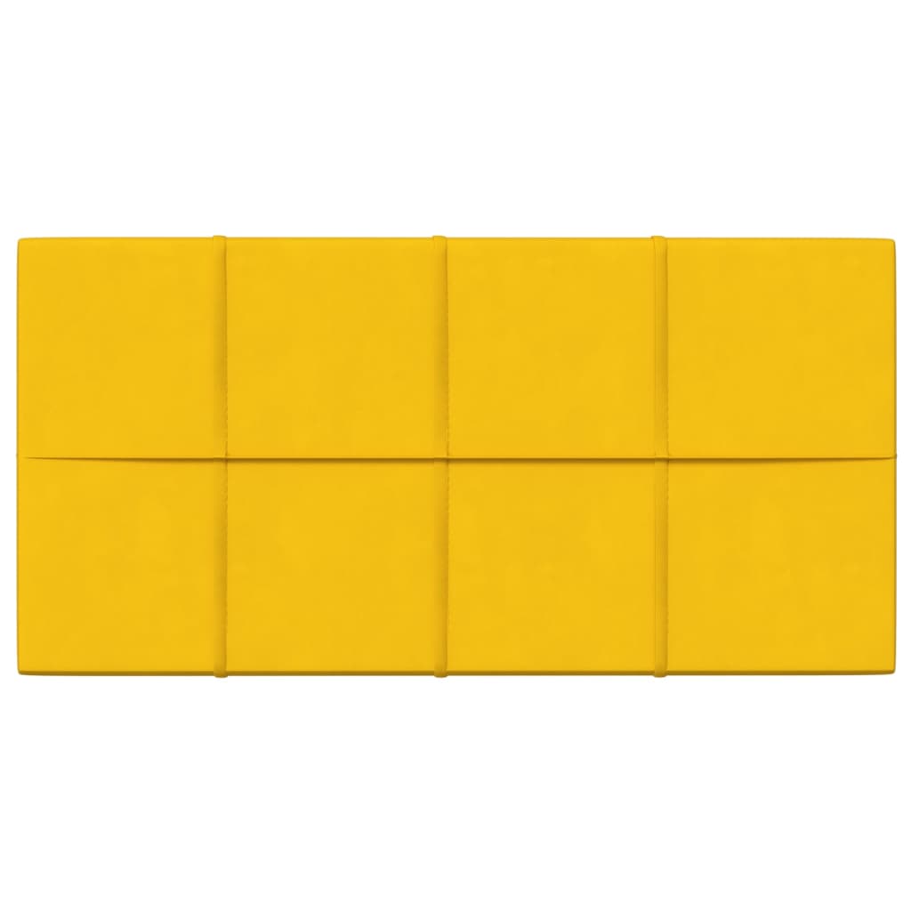 Wandpanelen 2,16 M² Fluweel 60 x 30 cm Geel