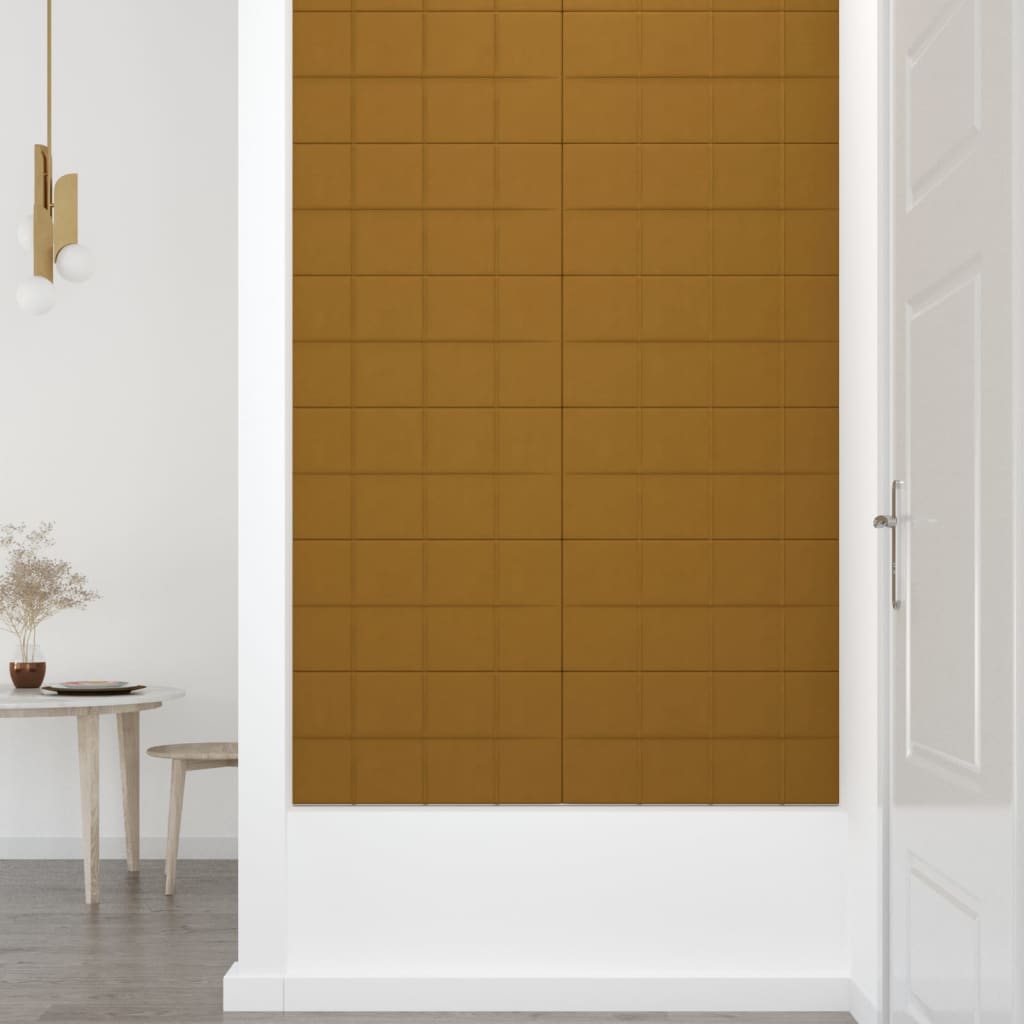 Wandpanelen 2,16 M² Fluweel 60 x 30 cm Bruin
