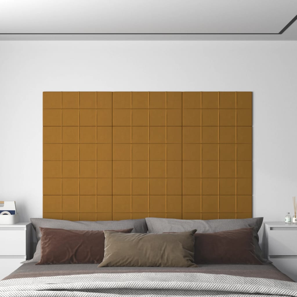Wandpanelen 2,16 M² Fluweel 60 x 30 cm Bruin