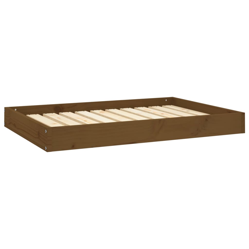 Hondenmand 91,5X64X9 Cm Massief Grenenhout 91.5 x 64 x 9 cm Honingbruin