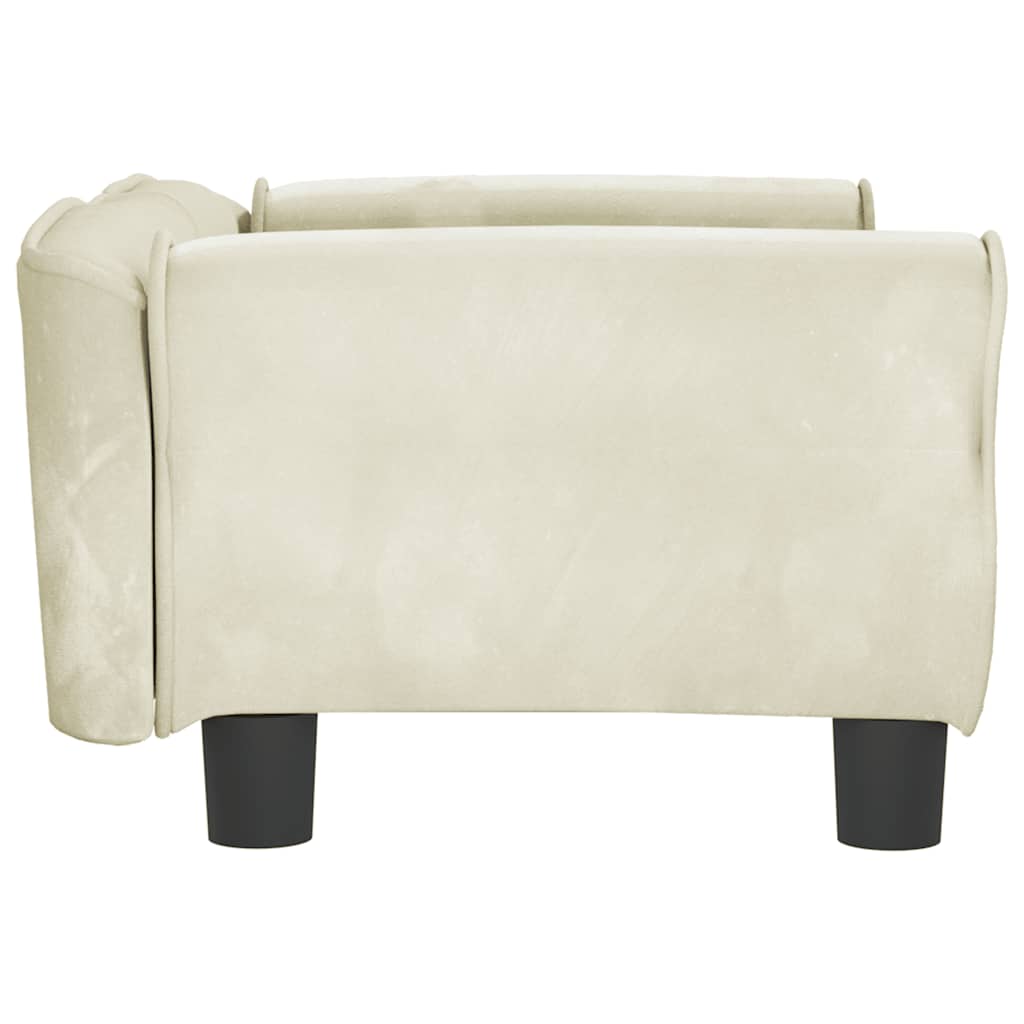 Hondenmand Kleurig 70 x 45 x 30 cm Crème Fluweel