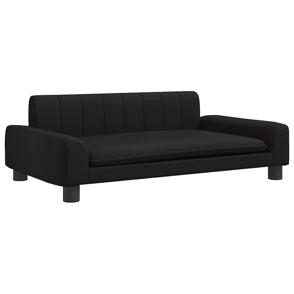 Hondenmand 90 x 53 x 30 cm Zwart Kunstleer