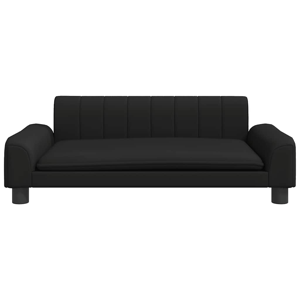 Hondenmand 90 x 53 x 30 cm Zwart Kunstleer