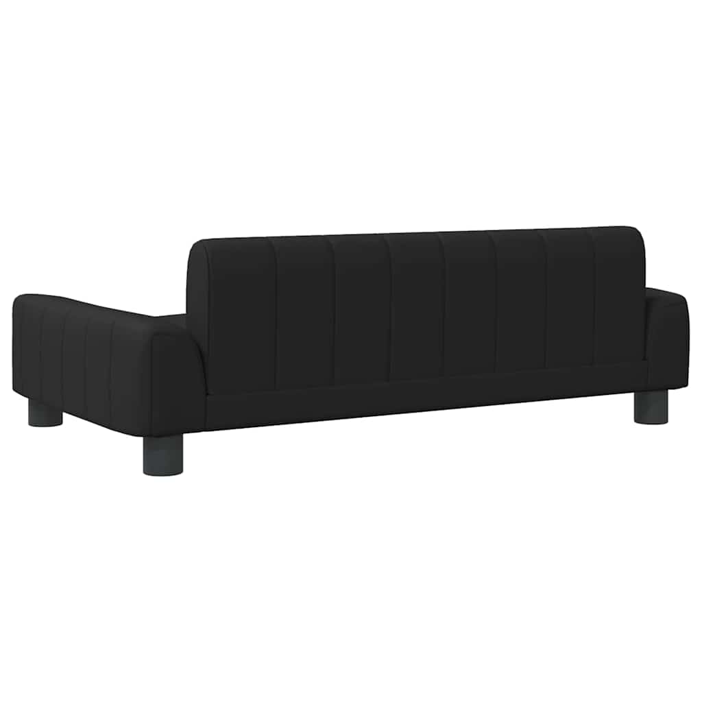 Hondenmand 90 x 53 x 30 cm Zwart Kunstleer