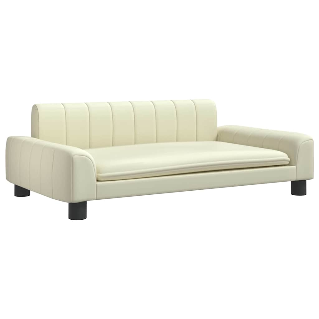 Hondenmand Kleurig 90 x 53 x 30 cm Crème Kunstleer