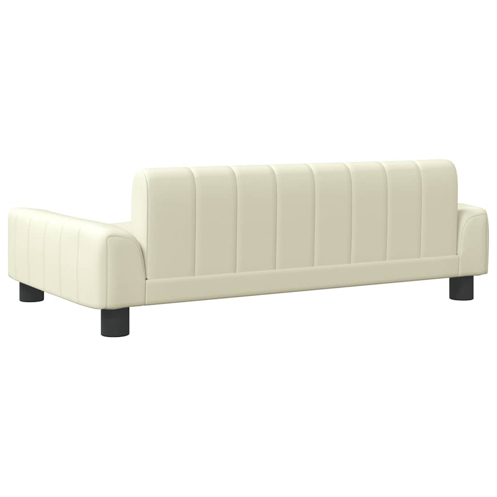 Hondenmand Kleurig 90 x 53 x 30 cm Crème Kunstleer
