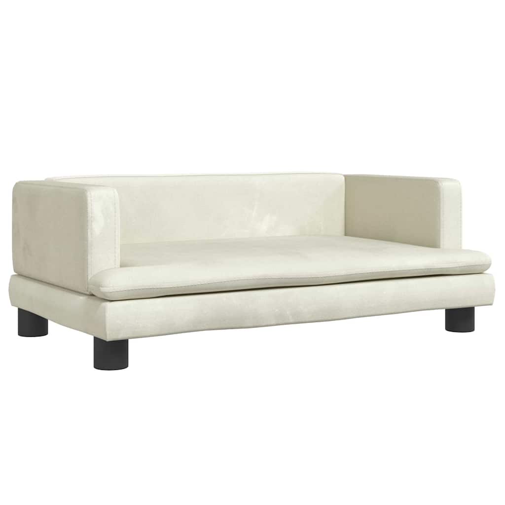 Hondenmand Kleurig 80 x 45 x 30 cm Crème Fluweel
