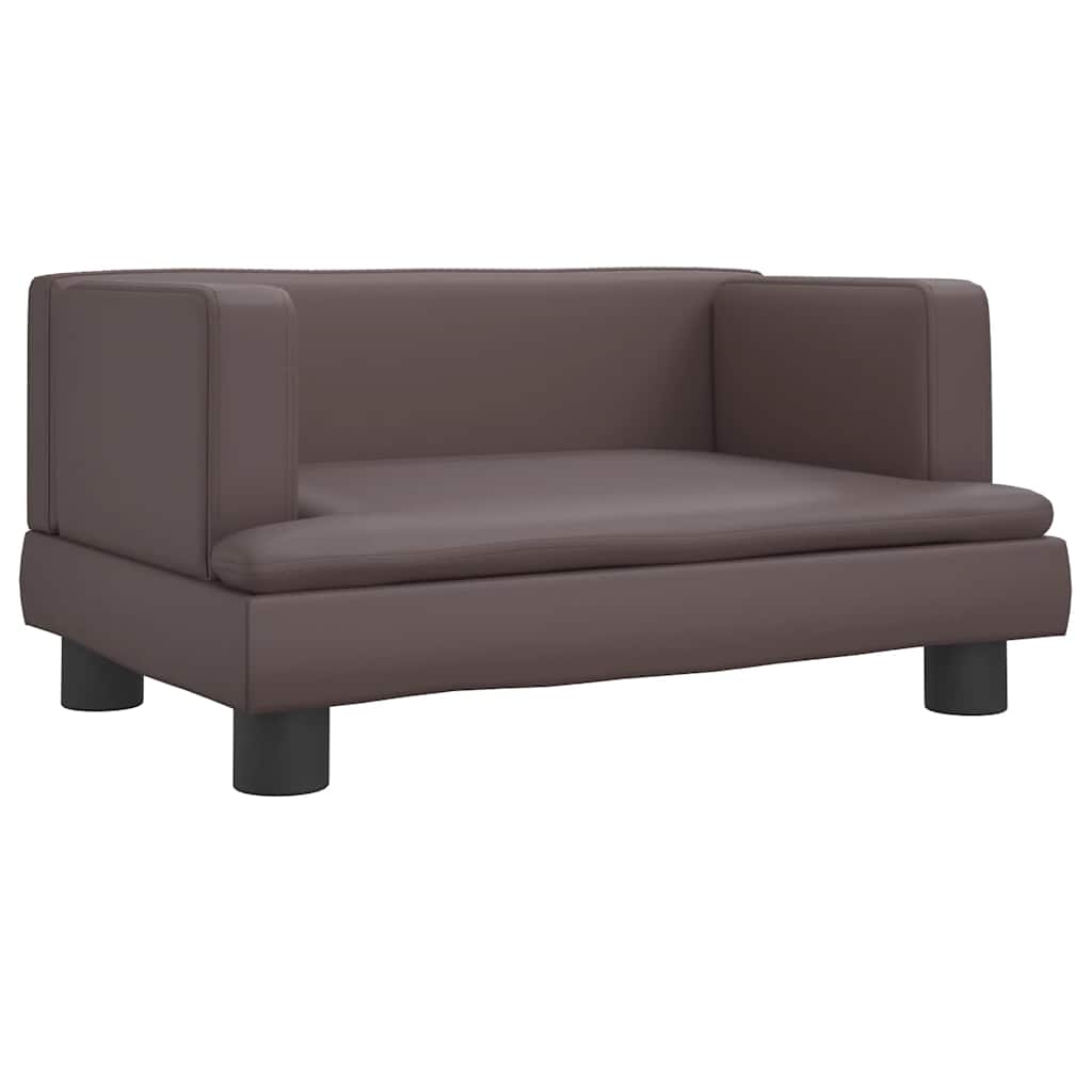 Hondenmand 60 x 40 x 30 cm Bruin Kunstleer