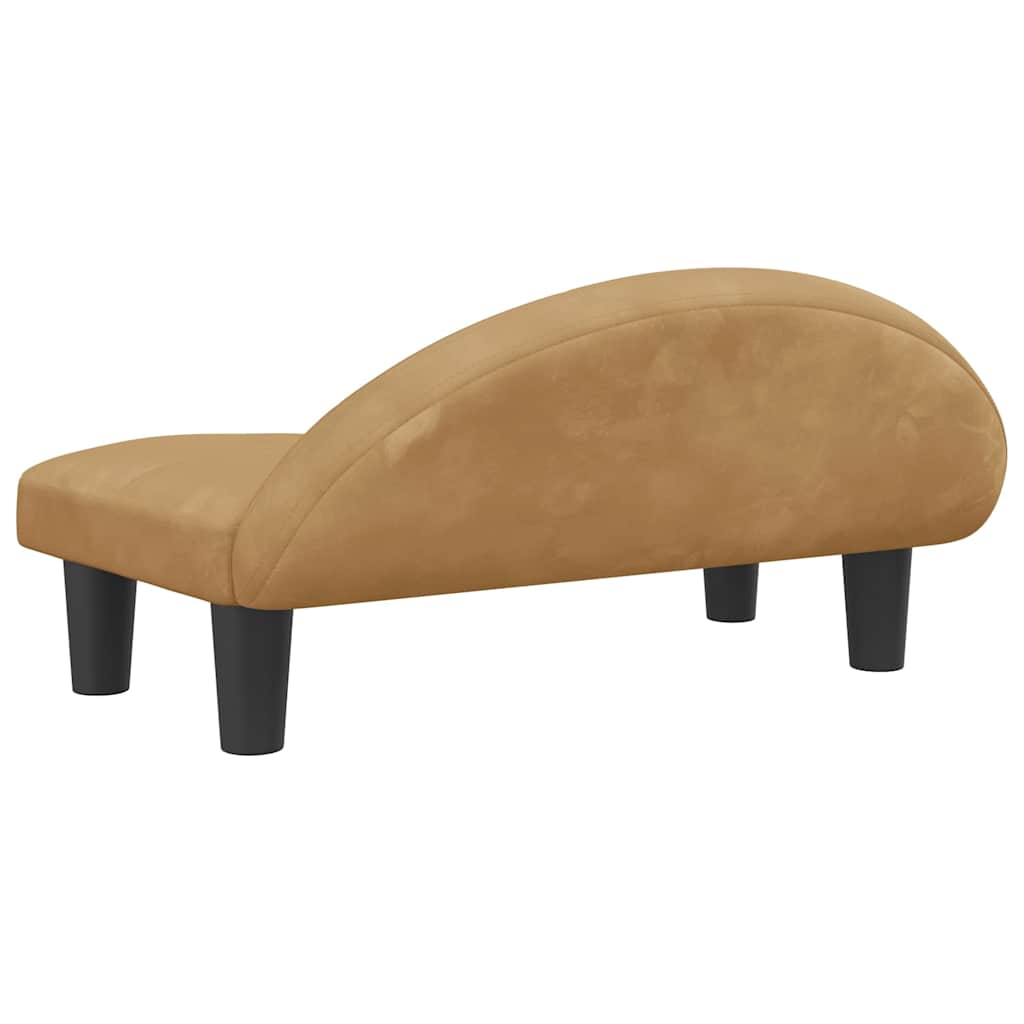 Hondenmand 70X52X30 Cm Bruin Fluweel