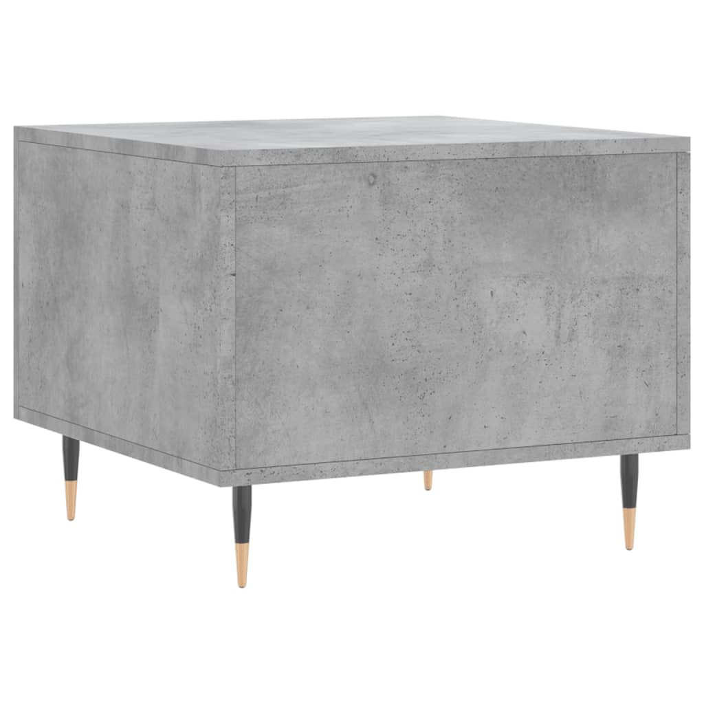 Salontafel 50x50x40 cm bewerkt hout betongrijs