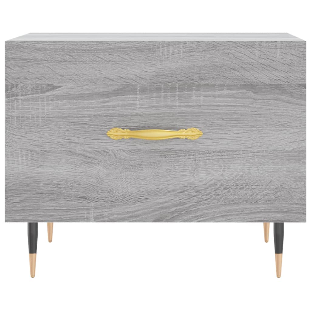 Salontafel 50x50x40 cm bewerkt hout grijs sonoma eiken
