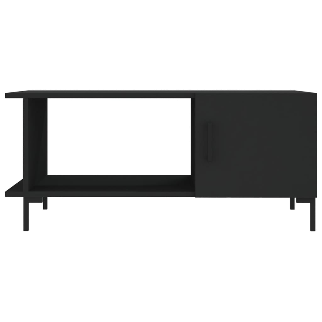Salontafel 90x50x40 cm bewerkt hout zwart