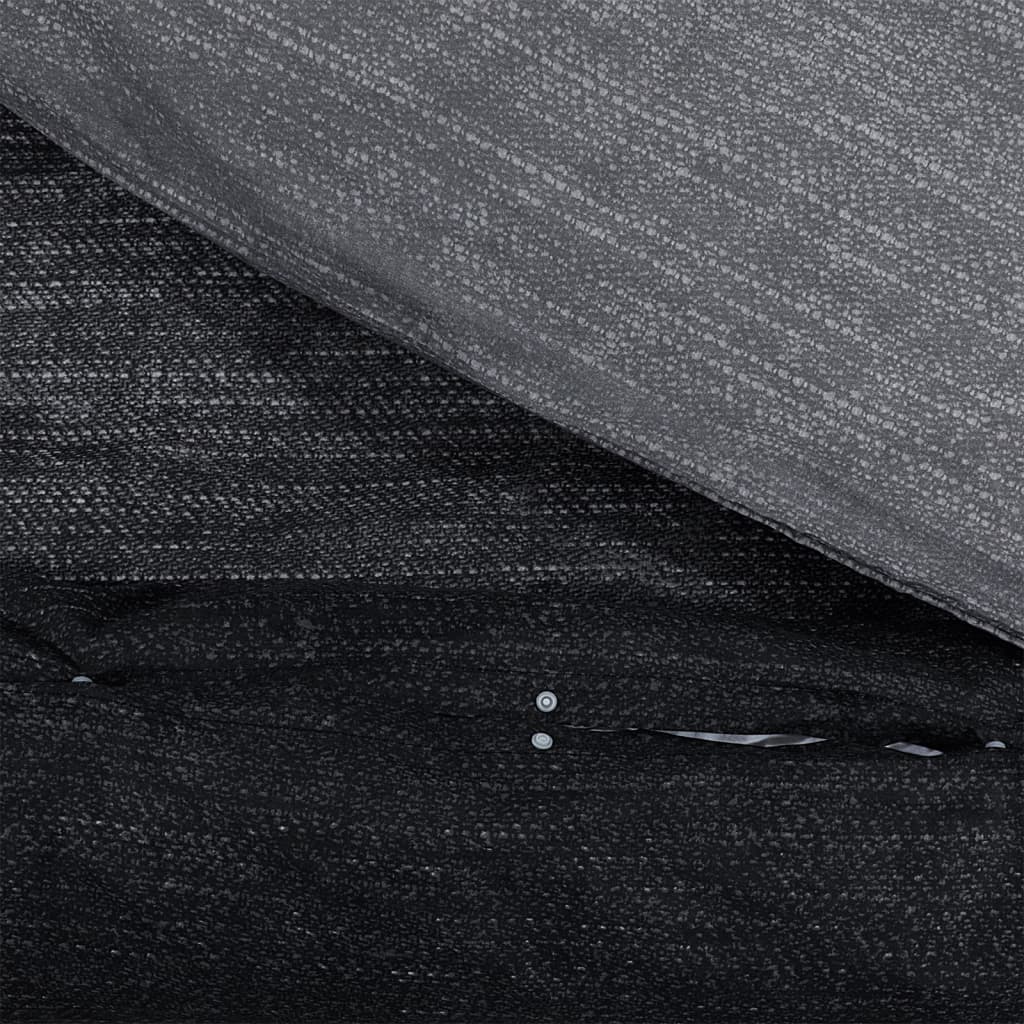 Dekbedovertrekset 220x240 cm katoen donkergrijs