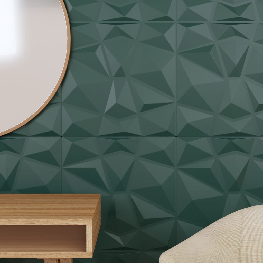 Wandpanelen Diamant 6 M² 50X50 Cm Xps 24 Groen